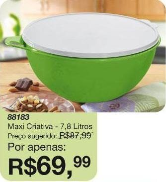 Tupperware Maxi Criativa Verde 7800 ml