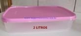 Modular Retangular Nº 1, 2 Litros Tupperware Rosa